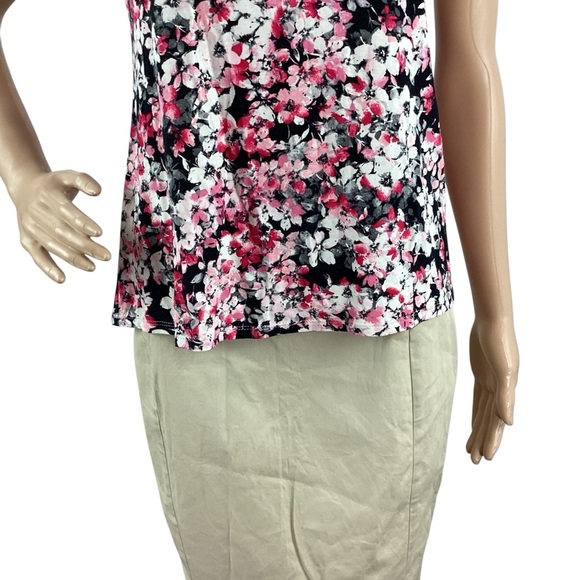 J.Jill Wearever Floral A-Line Tank Top Multicolor XS Petite - Picture 3 of 7